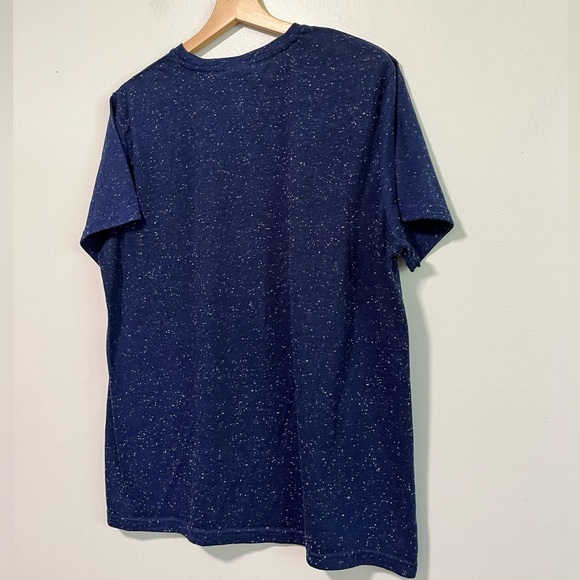 Superman Unisex Blue Speckled Graphic Tee, Size Large - Picture 4 of 9